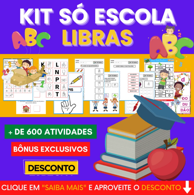 Aprendizagem com Kit Escola Libras